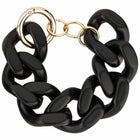 ACRYLIC BRACELET - Siena maxi black matt