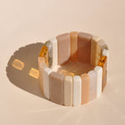 ACRYL BRACELET - Sticks mocca mousse