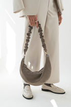 MOON BAG moonbeam grey - light gold