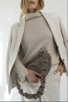 MOON BAG moonbeam grey - light gold