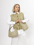 BRIOCHE BAG maxi vert - light gold