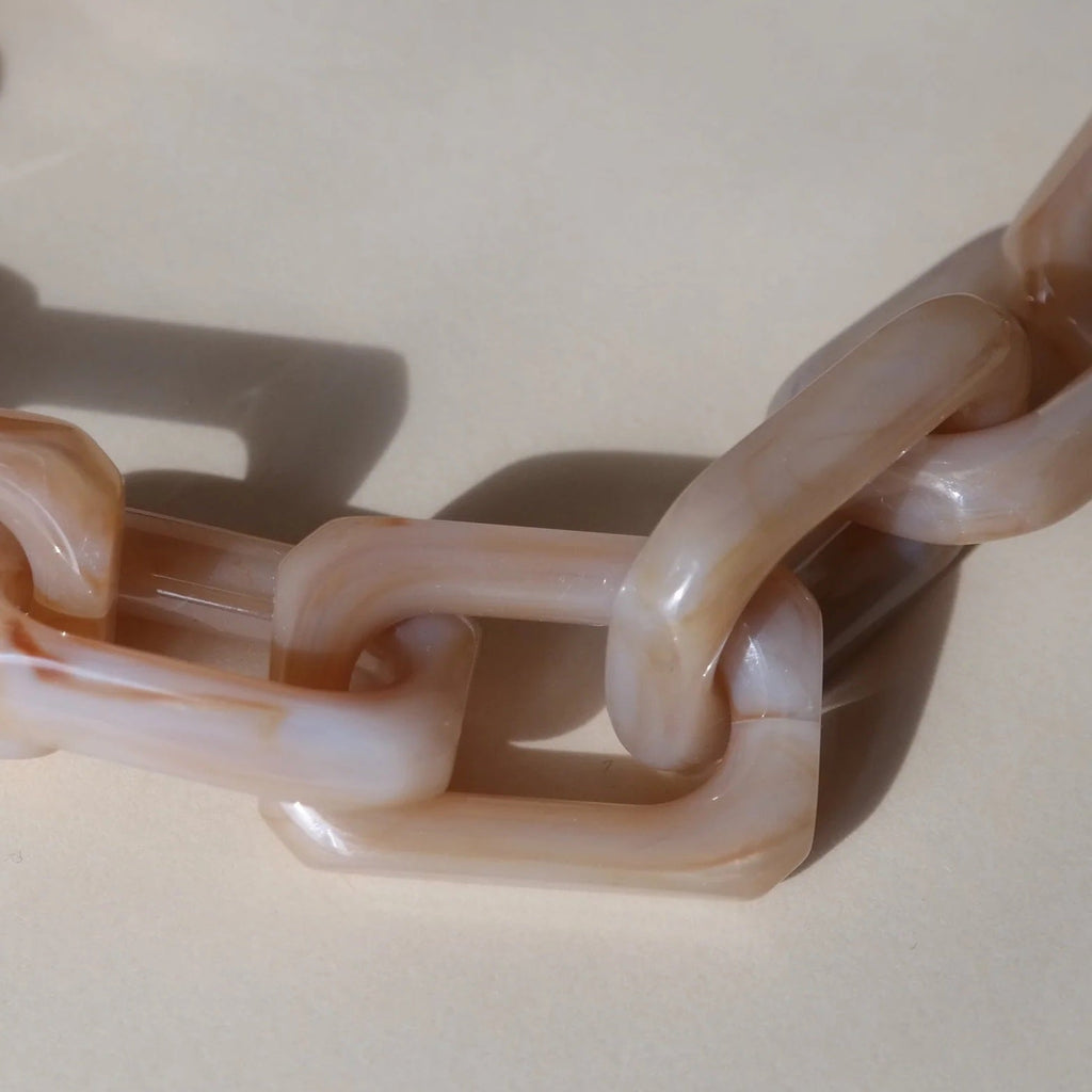 ACRYL BRACELET - Firenze petit marble sand - TIEFENBACHER LEHMANN