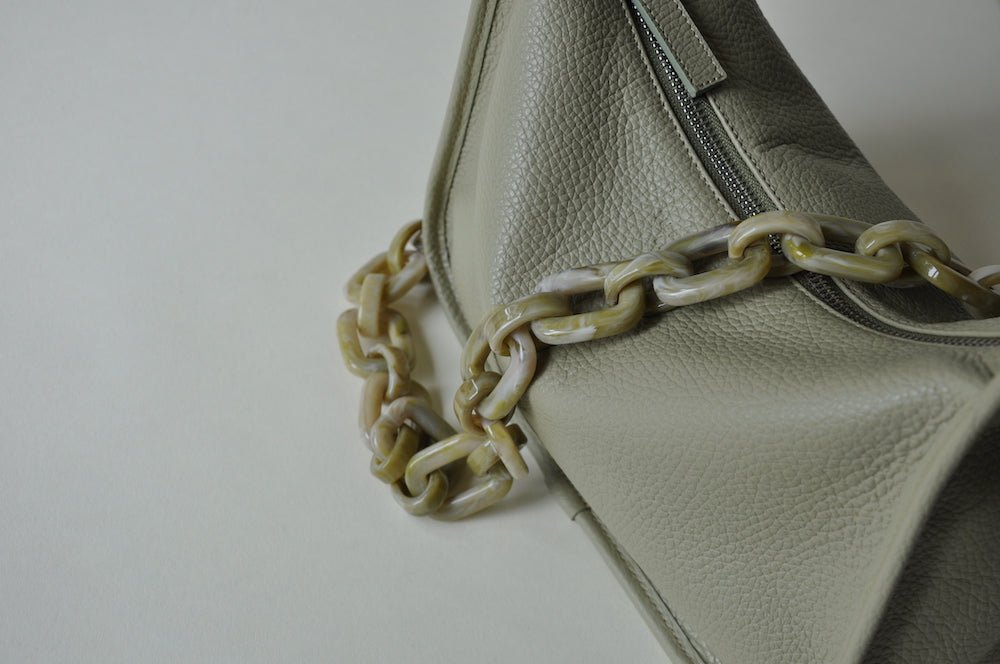 ACRYL CHAIN - Marseille fern flexi - BRIOCHE BAG maxi fern - TIEFENBACHER LEHMANN