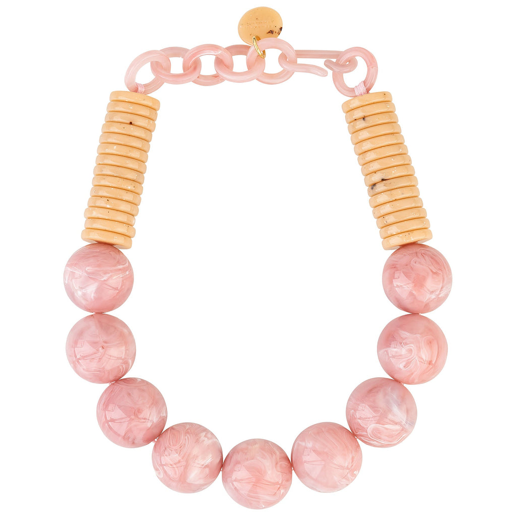 ACRYL NECKLACE - Vicenza rose - TIEFENBACHER LEHMANN
