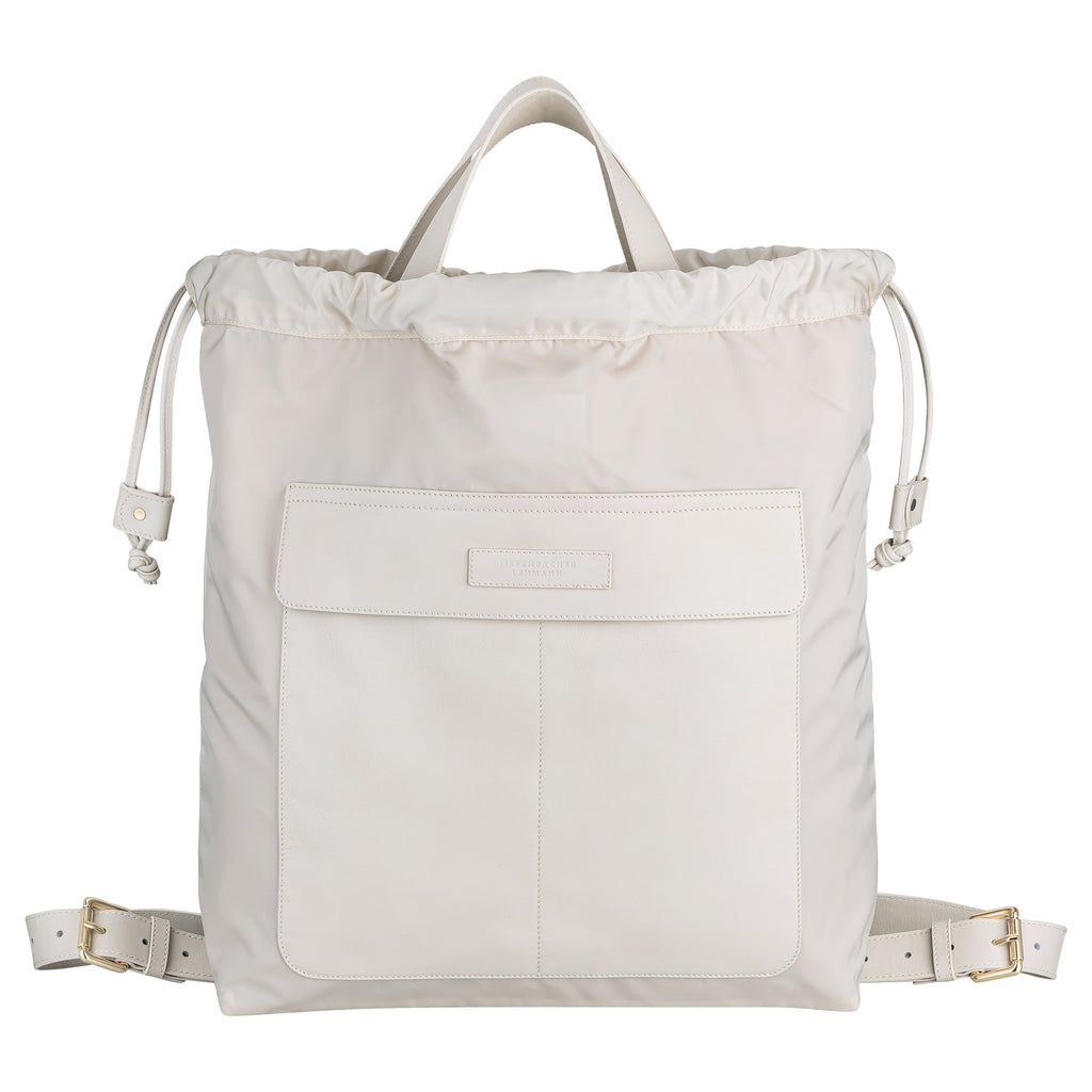 BACKPACK BAG nylon cream - TIEFENBACHER LEHMANN