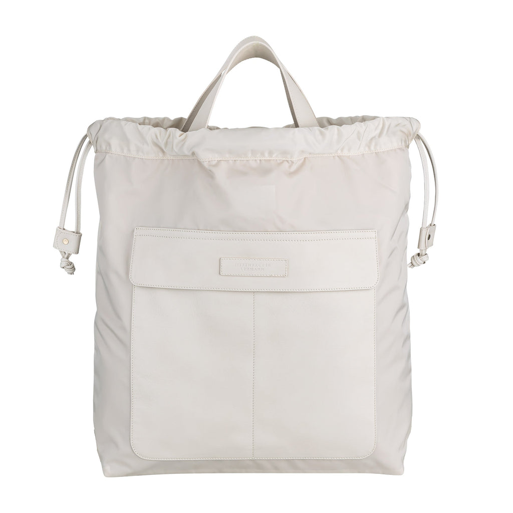 BACKPACK BAG nylon cream - TIEFENBACHER LEHMANN