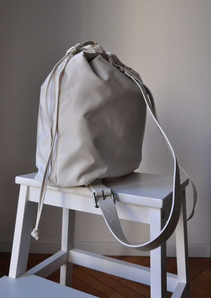 BACKPACK BAG nylon cream - TIEFENBACHER LEHMANN