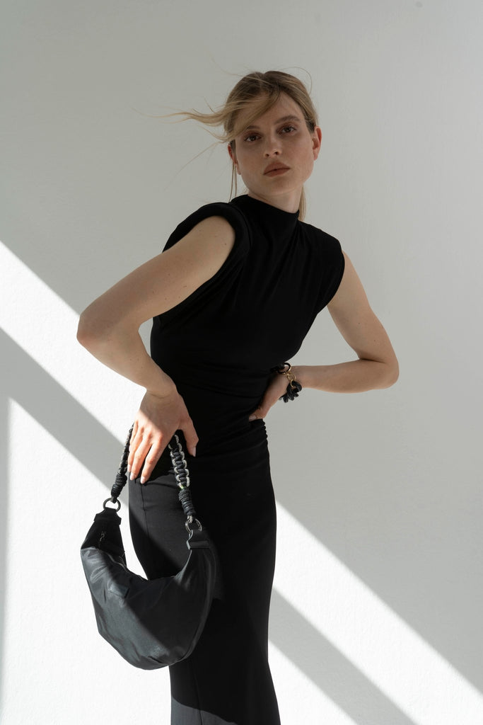 BAG CHAIN - Cannes black - MOON BAG black - TIEFENBACHER LEHMANN