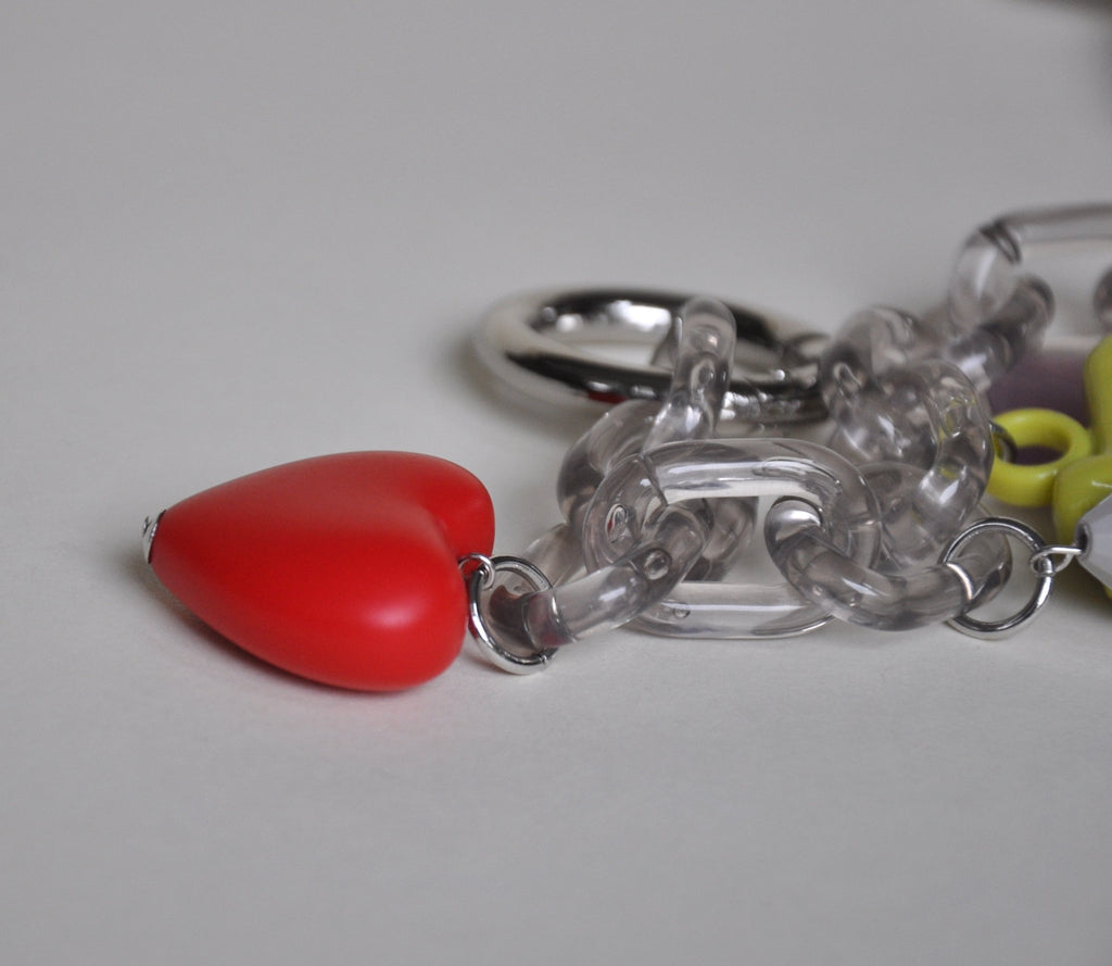 BAG CHAIN - Milano charms long - close up - TIEFENBACHER LEHMANN