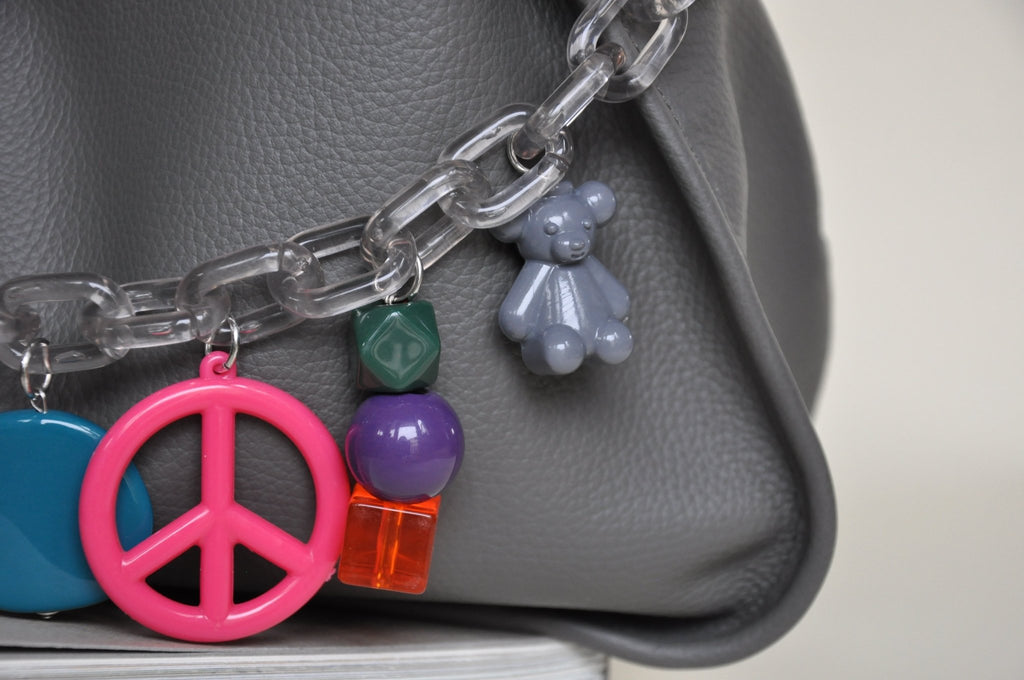 BAG CHAIN - Milano charms long - close up - TIEFENBACHER LEHMANN