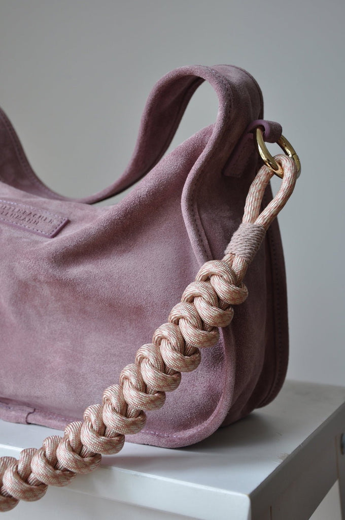 BAG STRAP - Amsterdam rosewood short - BRIOCHE BAG - close up - choose your hardware - TIEFENBACHER LEHMANN