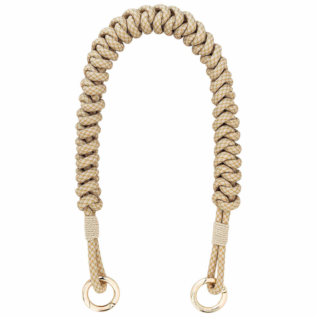 BAG STRAP - Amsterdam sand short - full length view - choose your hardware - TIEFENBACHER LEHMANN