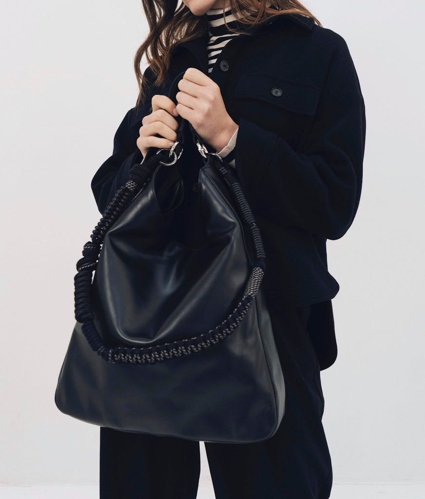 BAG STRAP - Barcelona black flexi - SHOPPING BAG black - TIEFENBACHER LEHMANN