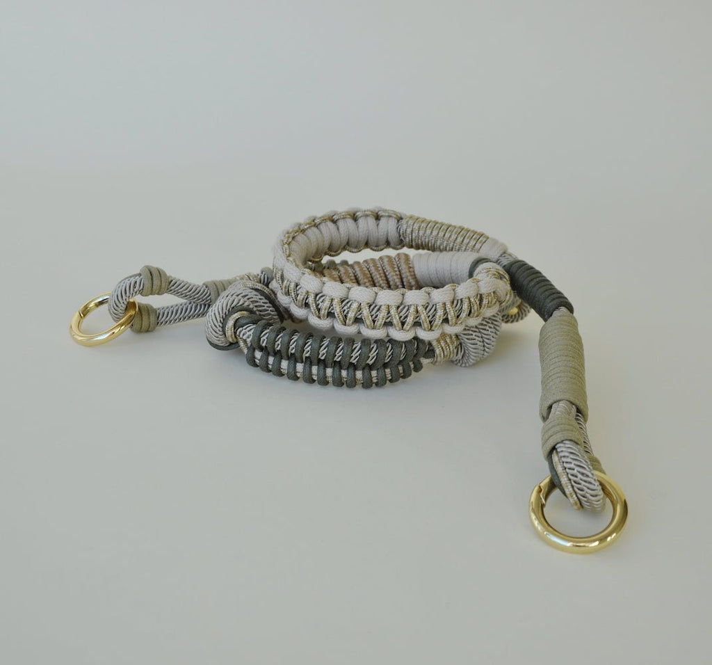 BAG STRAP - Barcelona fern flexi - braided nylon & cotton - TIEFENBACHER LEHMANN