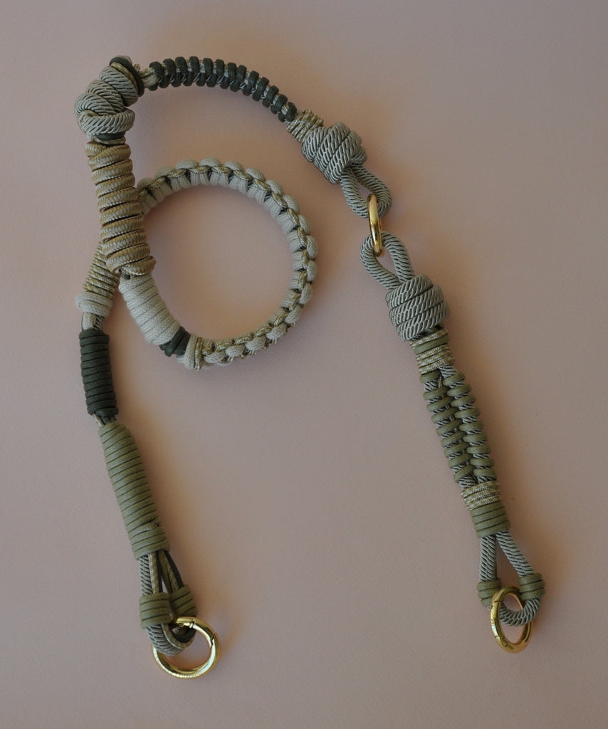 BAG STRAP - Barcelona fern flexi - adjustable in length - full length view – TIEFENBACHER LEHMANN