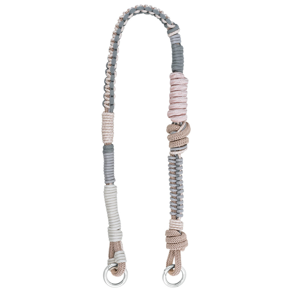 BAG STRAP - Barcelona moonbeam grey flexi - adjustable in length - short length view – TIEFENBACHER LEHMANN