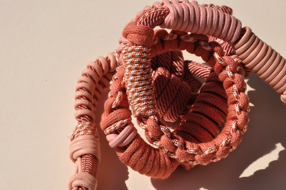 BAG STRAP - Barcelona sunset coral flexi - close up – choose your hardware - TIEFENBACHER LEHMANN