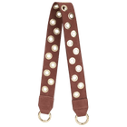 BAG STRAP - Berlin burgundy Niete - light gold