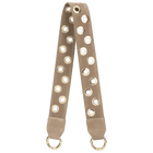 BAG STRAP - Berlin moonbeam grey studs - light gold