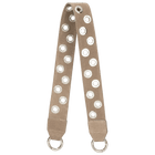 BAG STRAP - Berlin moonbeam grey studs - silver