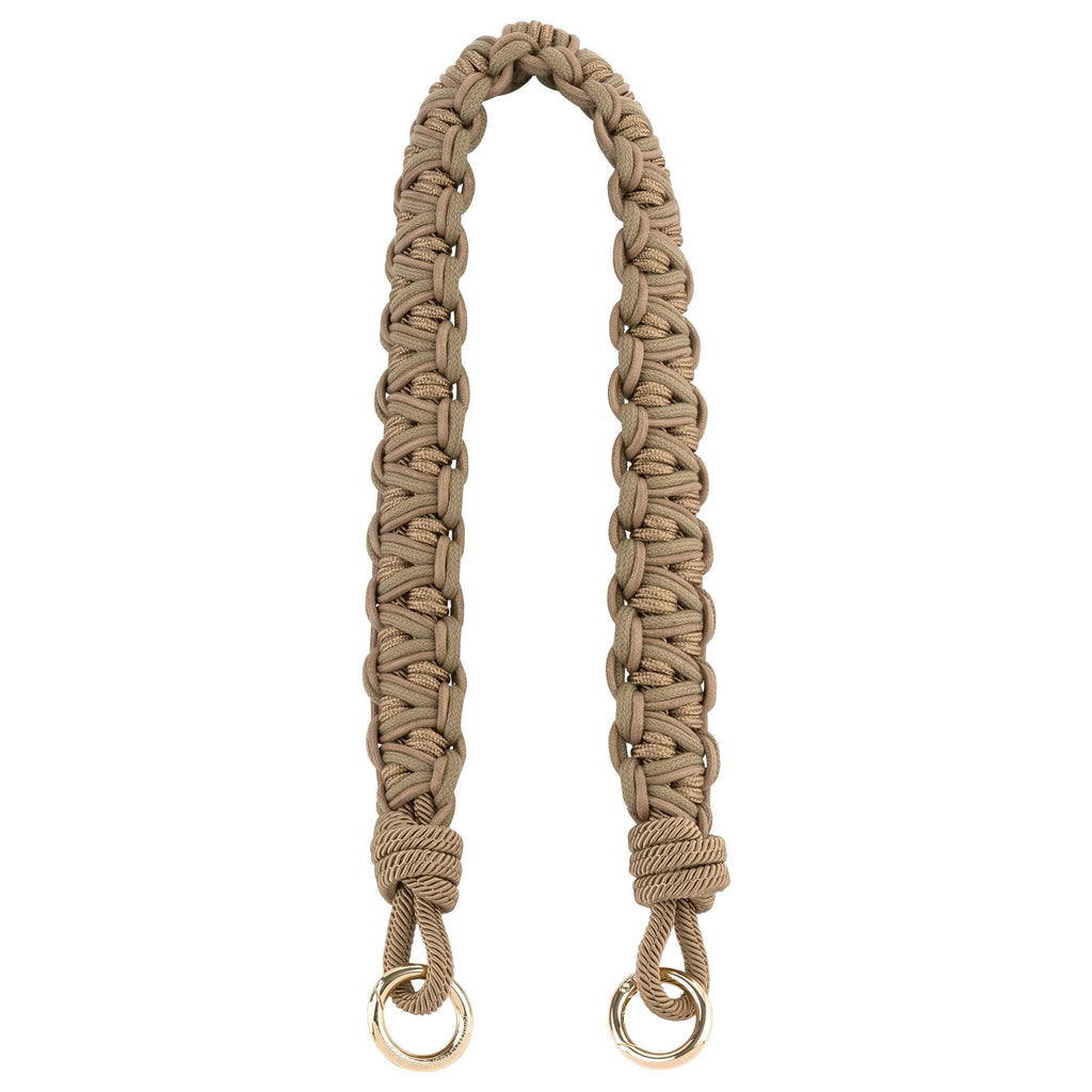 BAG STRAP - Chicago mocca mousse short - full length view - TIEFENBACHER LEHMANN