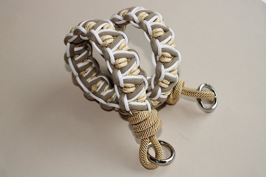 BAG STRAP - Chicago taupe/sole short - close up - choose your hardware - TIEFENBACHER LEHMANN