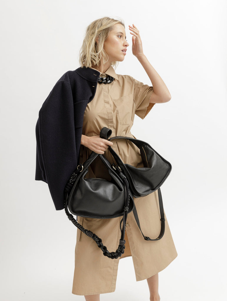 BAG STRAP - San Francisco black - BRIOCHE BAG midi & maxi - TIEFENBACHER LEHMANN