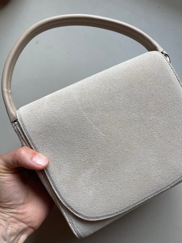 BOX BAG sand - silver SAMPLE PRICE - TIEFENBACHER LEHMANN