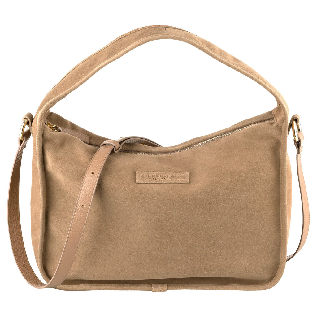 BRIOCHE BAG maxi mocca mousse - light gold - overview - TIEFENBACHER LEHMANN