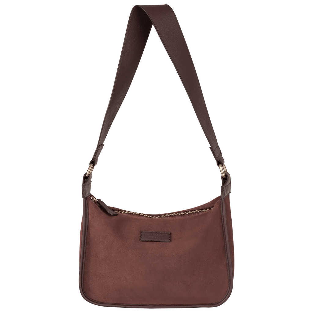 BRIOCHE BAG midi burgundy - light gold - TIEFENBACHER LEHMANN