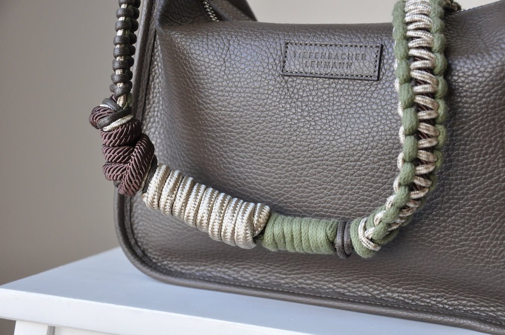 BRIOCHE BAG midi fango - silver - TIEFENBACHER LEHMANN