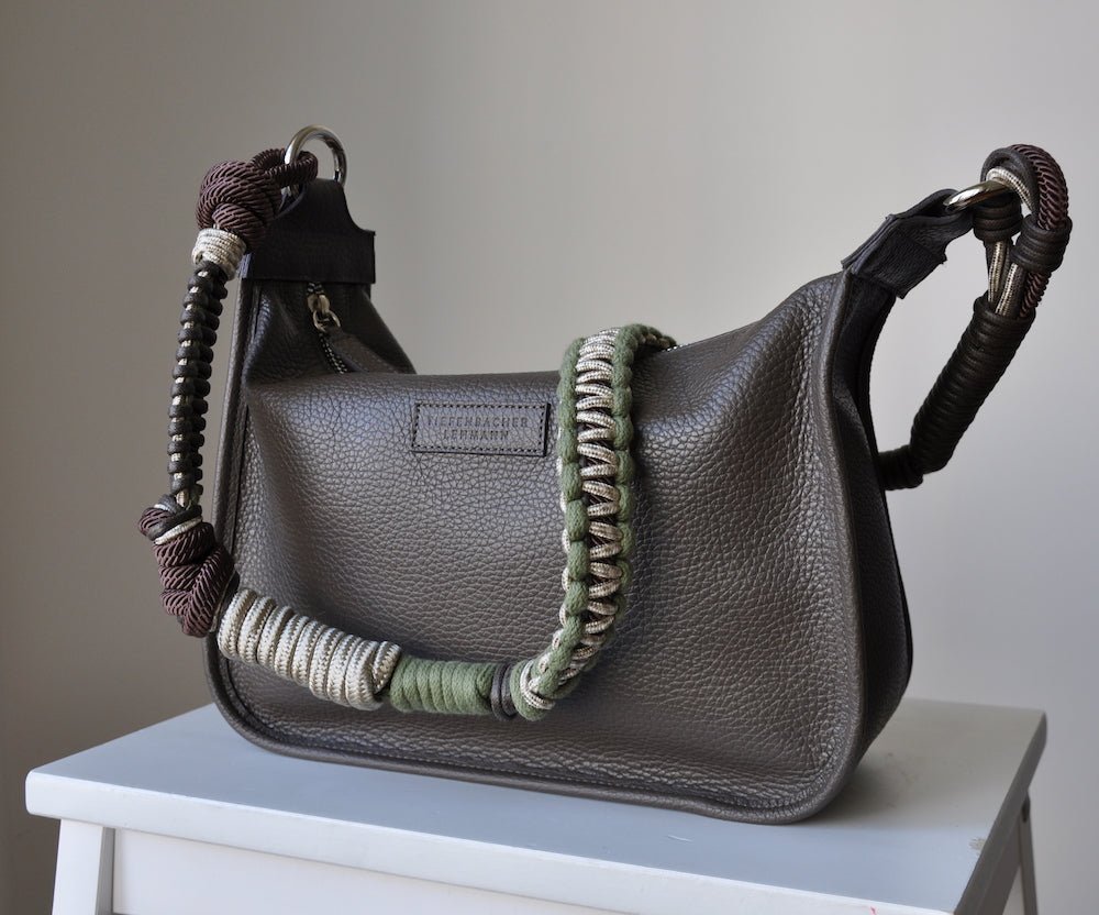 BRIOCHE BAG midi fango - silver - TIEFENBACHER LEHMANN