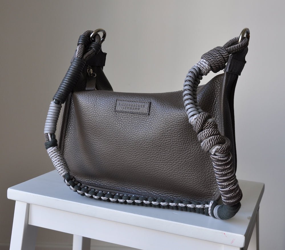 BRIOCHE BAG midi fango - silver - TIEFENBACHER LEHMANN