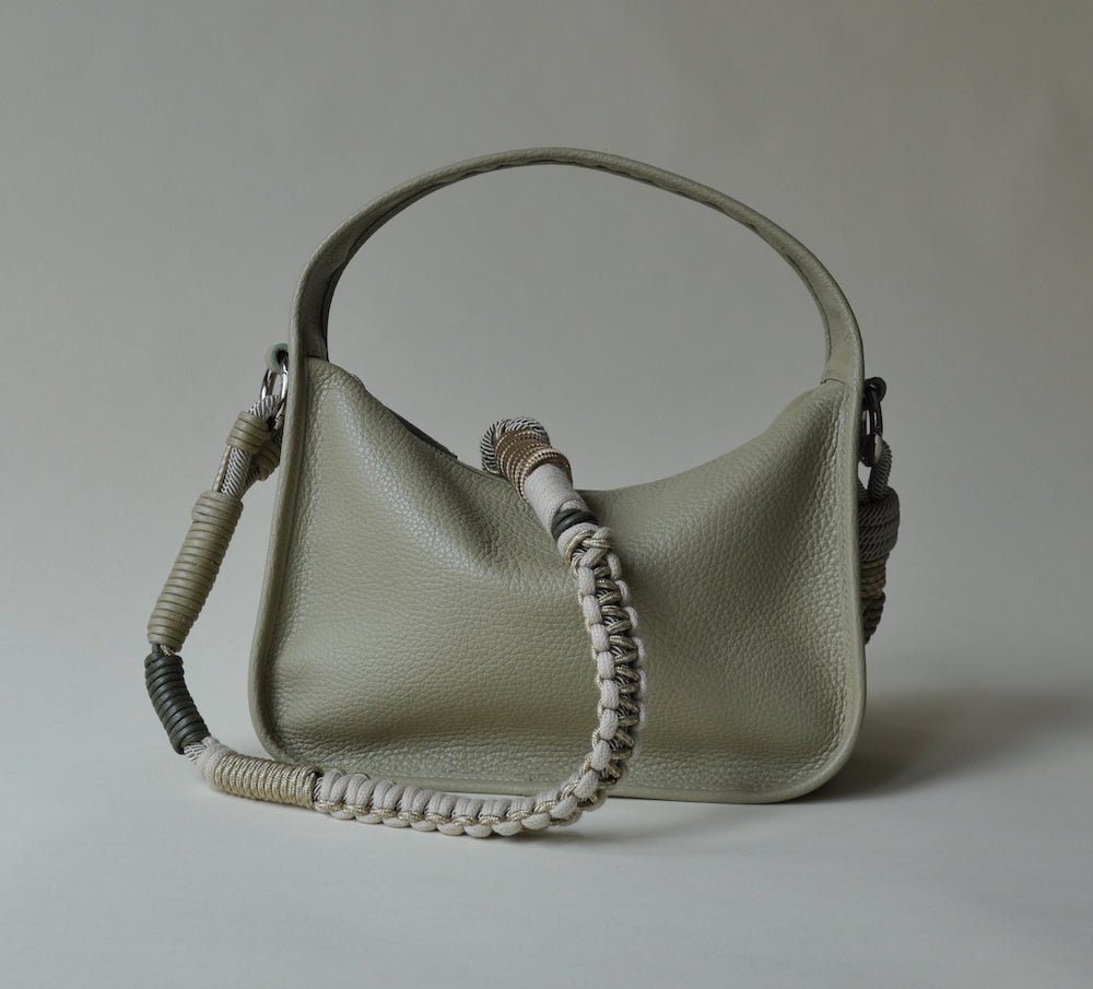 BAG STRAP - Barcelona fern flexi - BRIOCHE BAG midi fern - silver - TIEFENBACHER LEHMANN