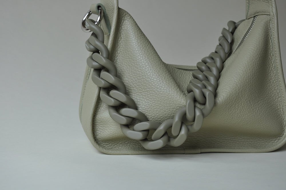 BRIOCHE BAG midi fern - silver - TIEFENBACHER LEHMANN