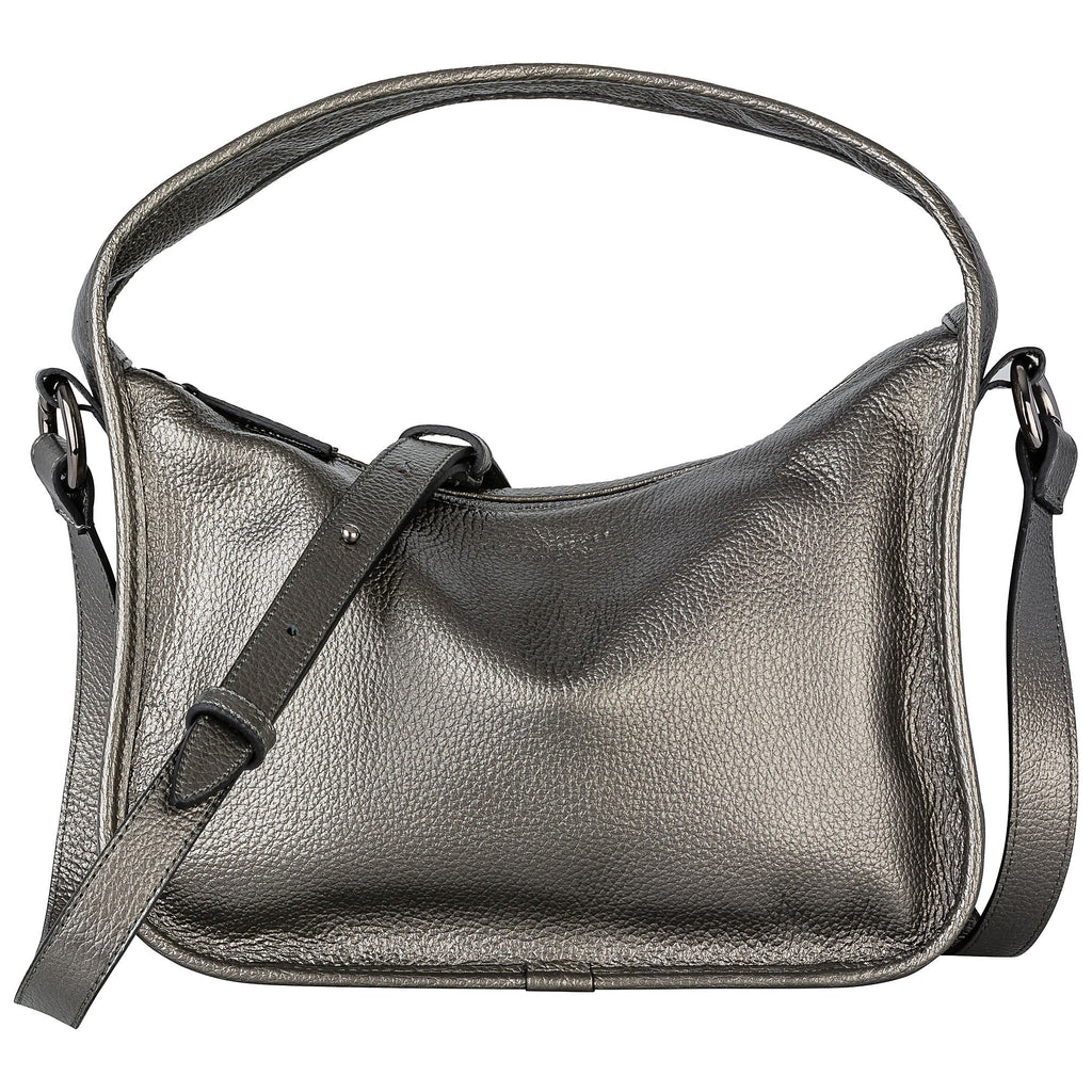 BRIOCHE BAG midi metallic grey - TIEFENBACHER LEHMANN