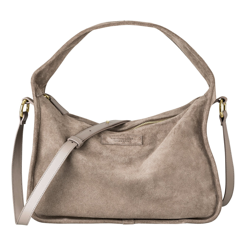 BRIOCHE BAG midi moonbeam grey - light gold - overview - TIEFENBACHER LEHMANN