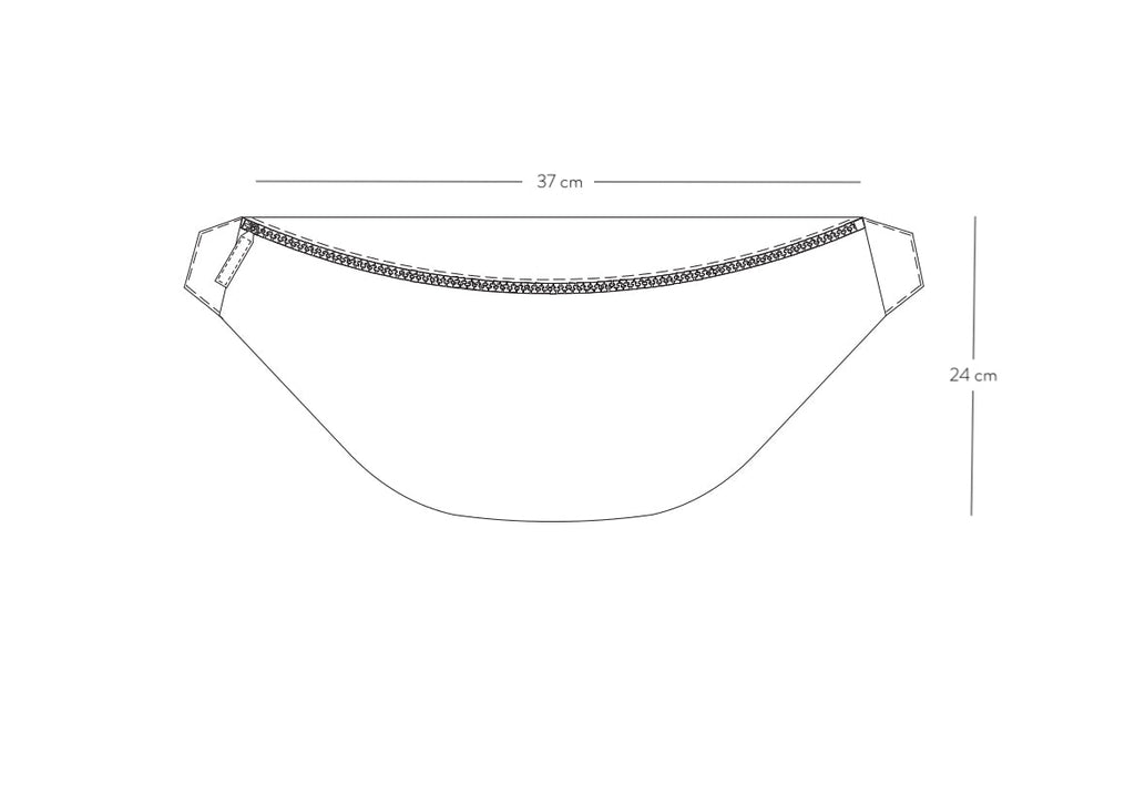 HIP BAG maxi midnight - light gold - TIEFENBACHER LEHMANN