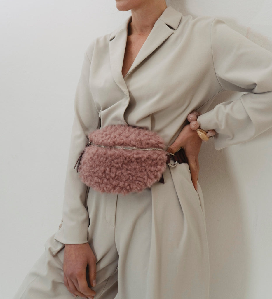 HIP BAG mini TEDDY - rosewood/burgundy - TIEFENBACHER LEHMANN