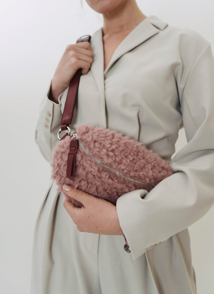 HIP BAG mini TEDDY - rosewood/burgundy - TIEFENBACHER LEHMANN