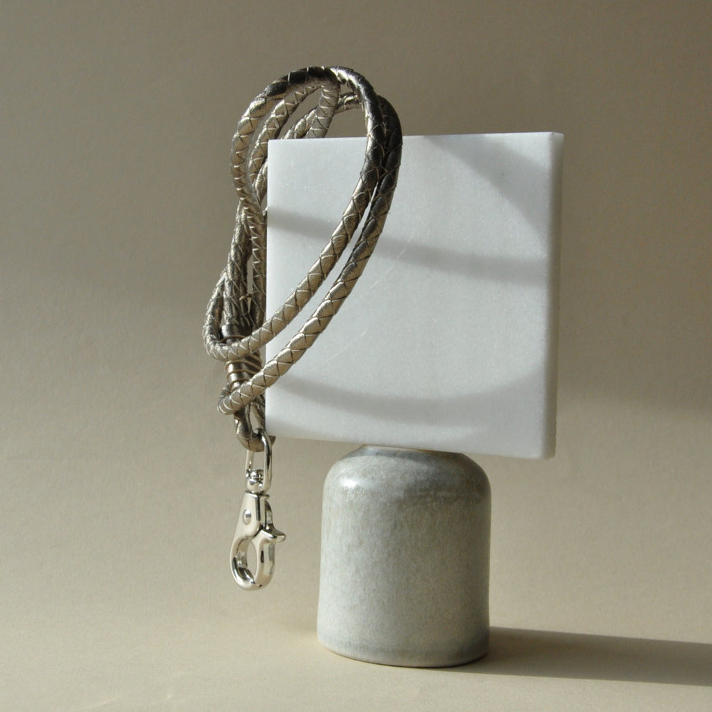 KEY CHAIN SLIM sporty - metallic grey - TIEFENBACHER LEHMANN