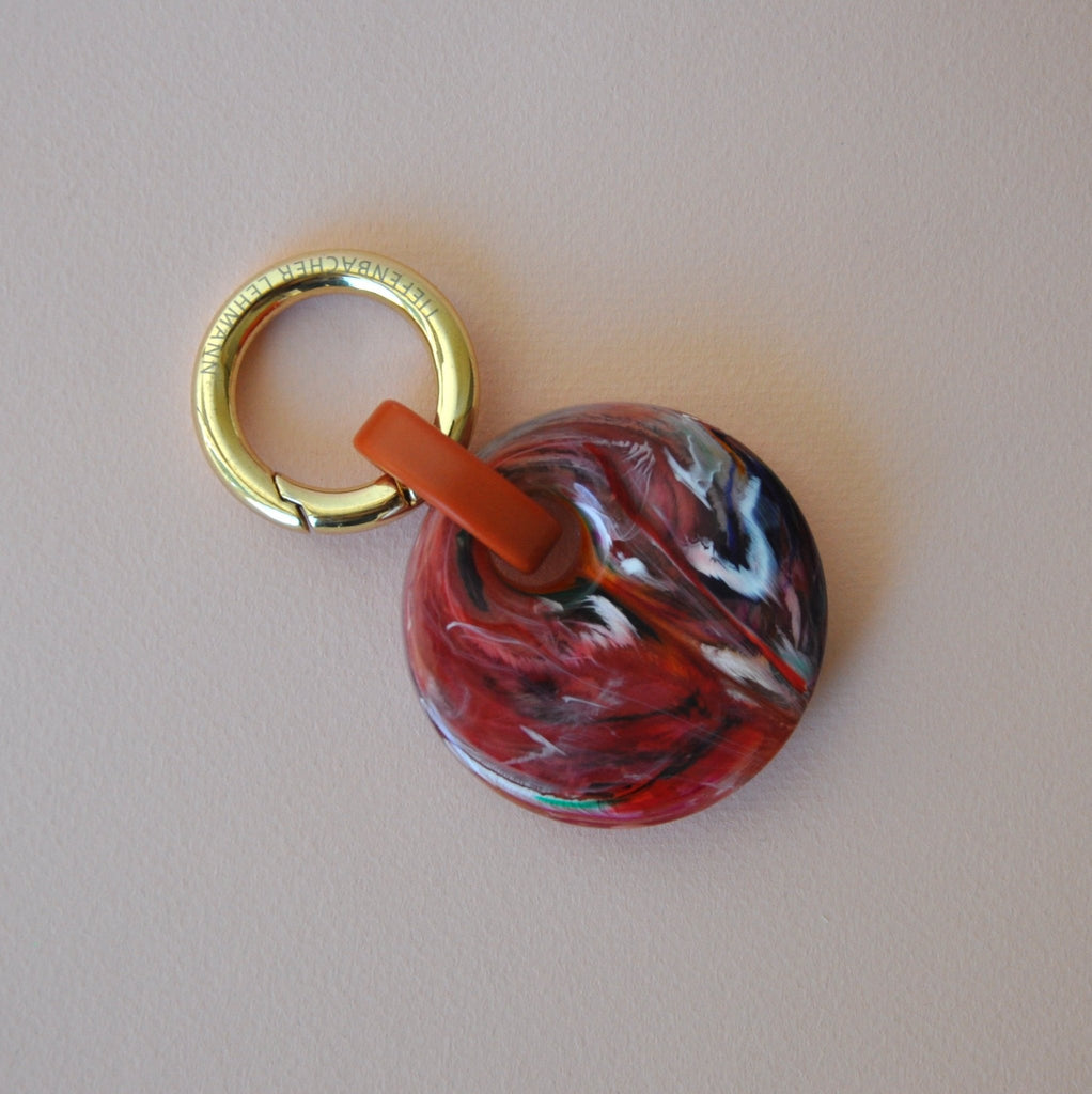 KEY RING & BAG CHARM - dot - colourful key ring or bag charm with carabiner - TIEFENBACHER LEHMANN