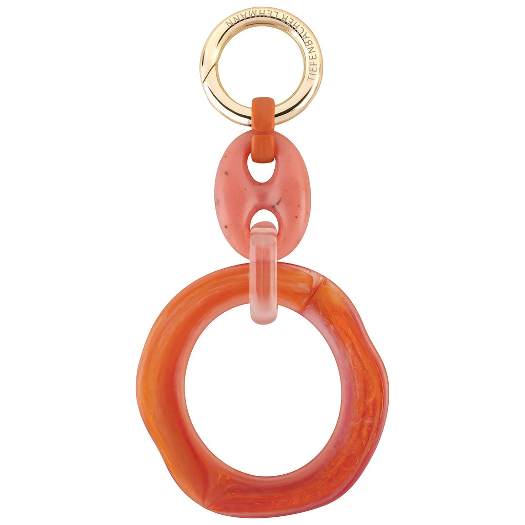 KEY RING & BAG CHARM - loop - colourful design - full length view - TIEFENBACHER LEHMANN
