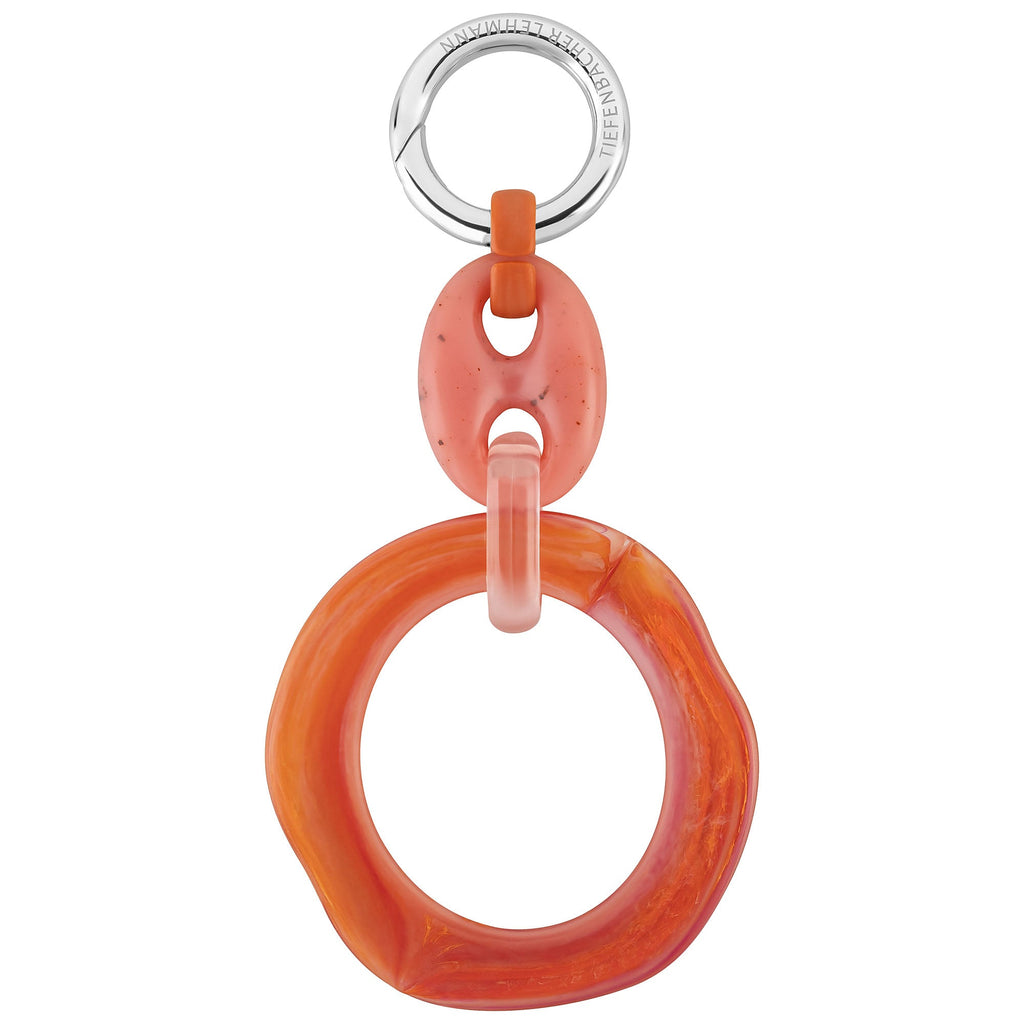 KEY RING & BAG CHARM - loop - choose your hardware - full length view - TIEFENBACHER LEHMANN