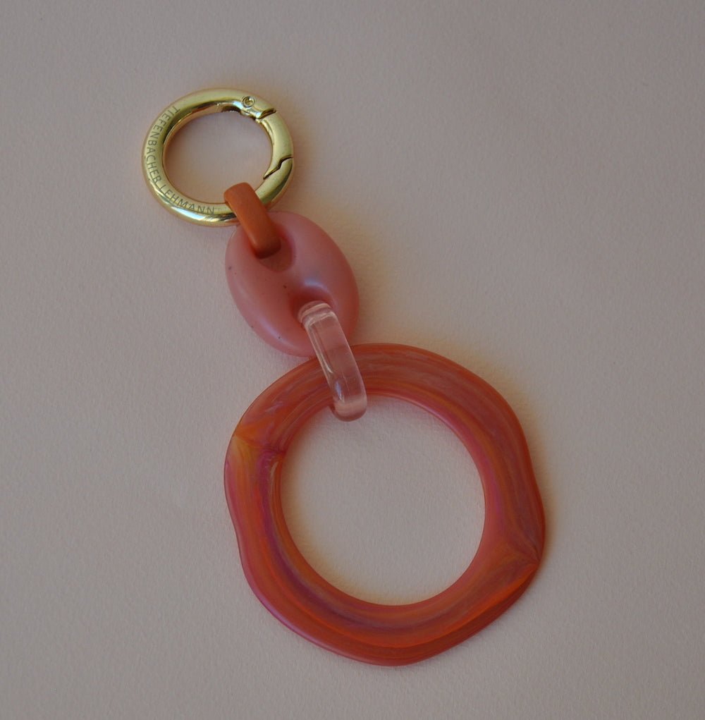 KEY RING & BAG CHARM - loop - colourful key ring or bag charm with carabiner TIEFENBACHER LEHMANN