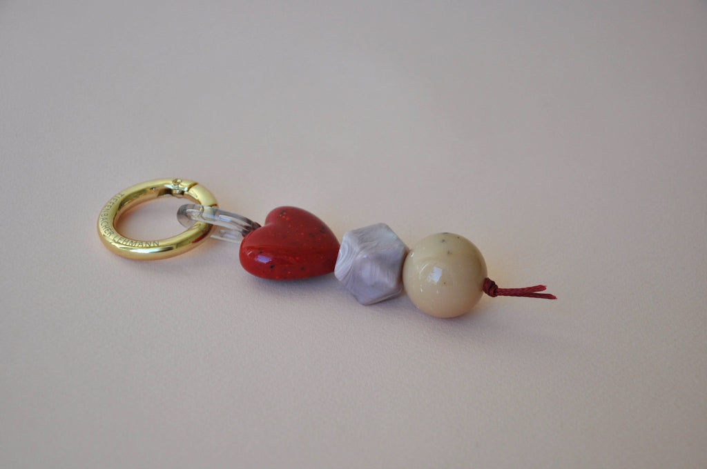 KEY RING & BAG CHARM - love - full length view - TIEFENBACHER LEHMANN