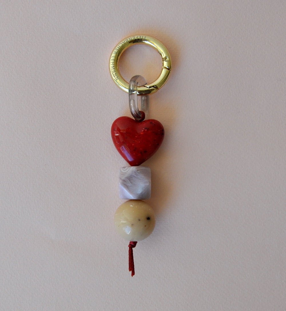 KEY RING & BAG CHARM - love - colourful design - TIEFENBACHER LEHMANN