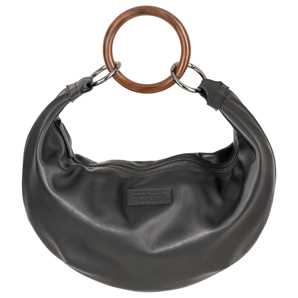 MOON BAG black - black silver - wristlet bag - TIEFENBACHER LEHMANN