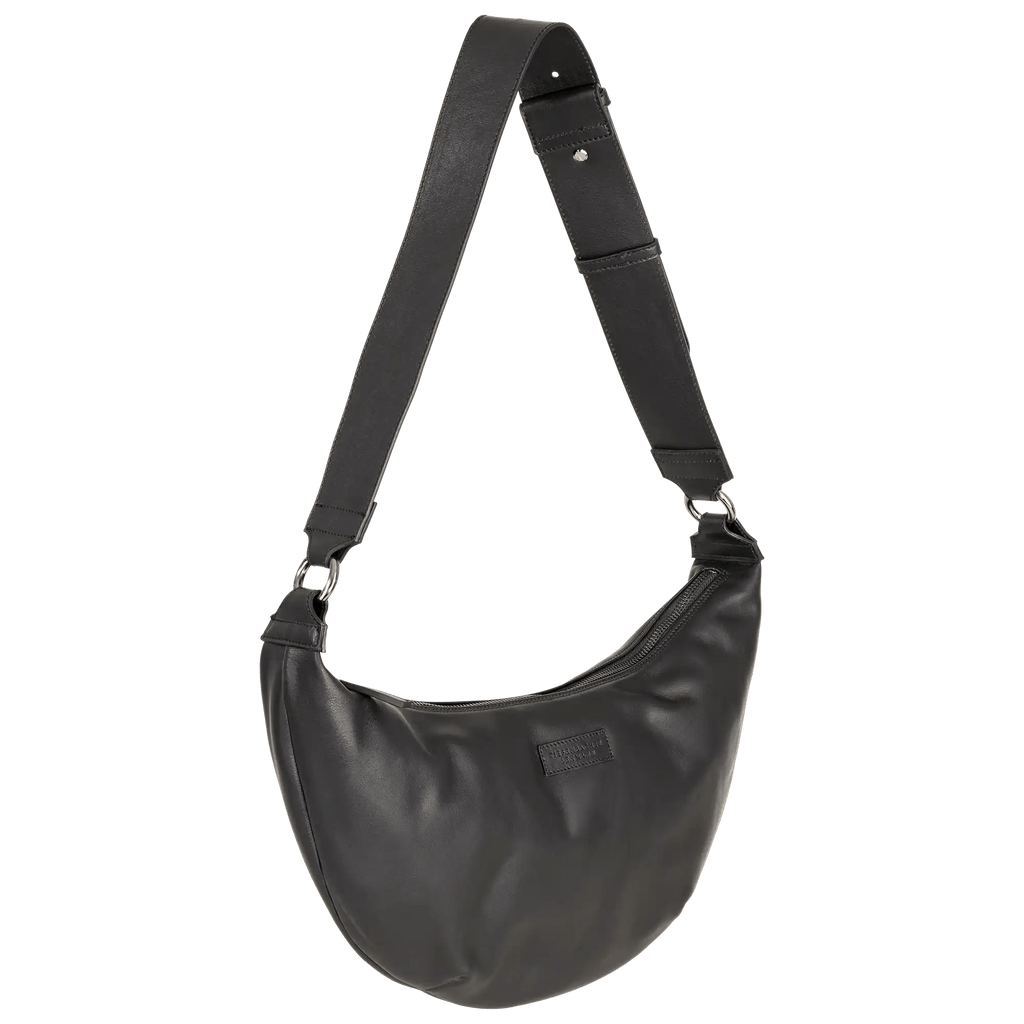 MOON BAG black - black silver - side view - TIEFENBACHER LEHMANN