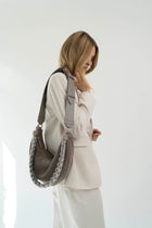 MOON BAG moonbeam grey - silver